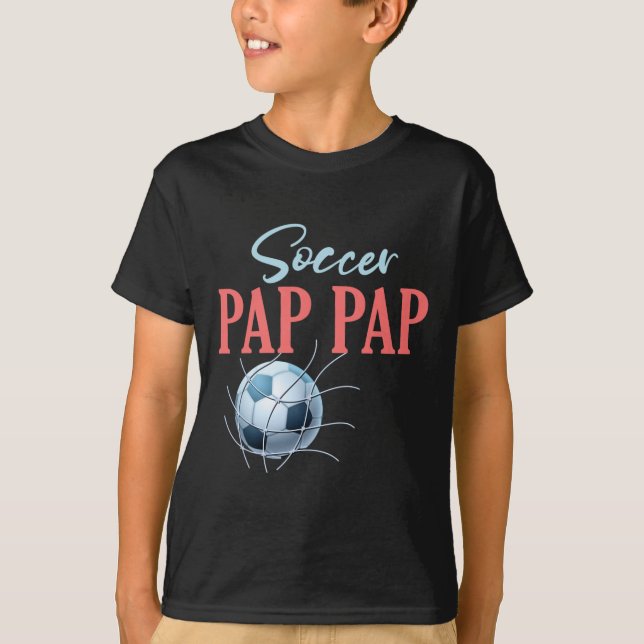 Camiseta Presentes de Futebol Pap Pap Para Dia dos Pais Fãs (Frente)