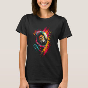 Camiseta Presentes de Gato Astronauta Espacial Gato Espacia