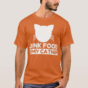 Camiseta presentes de gato bonitinho com comida de vaso