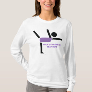 Camiseta Presentes de ginástica, personalização do executor