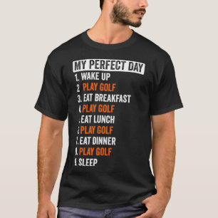 Camiseta Presentes De Golfe No Dia Perfeito Para Mulheres D