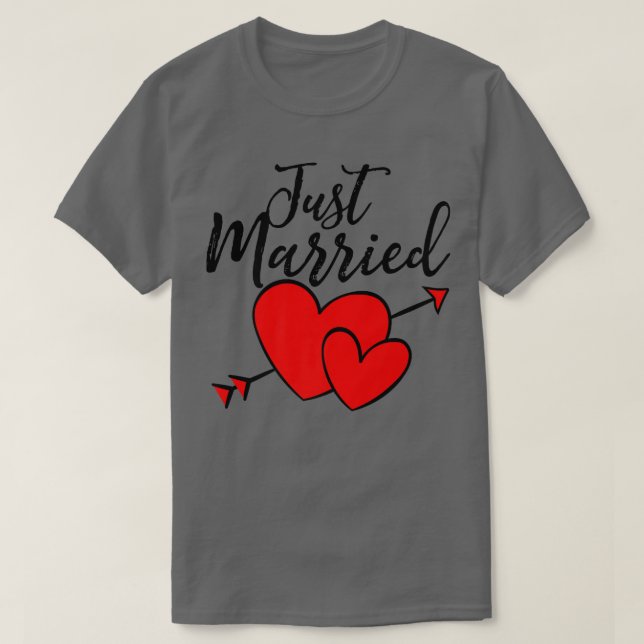Camiseta Presentes de lua de mel para marido e mulher recém (Frente do Design)