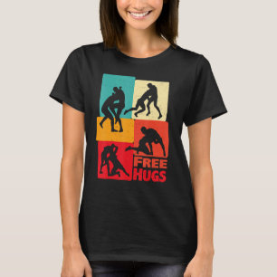 Camiseta Presentes de luta - Luta Engraçada de Abraços Livr