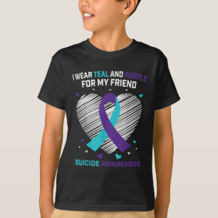 Camiseta Presentes de Luto Perda de Amigo Conscientização s