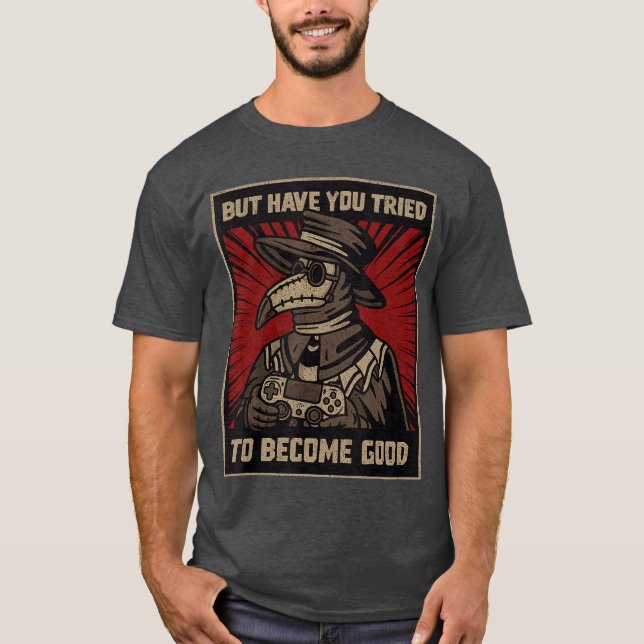Camiseta Presentes de Meme de Jogos Retro de Médico da Pest (Frente)