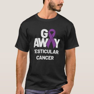 Camiseta Presentes de Mês de Fita Roxa   Cancer Testicular 