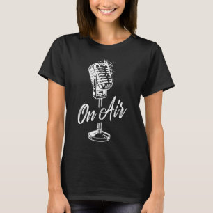 Camiseta Presentes de microfone de ventilação aérea para rá