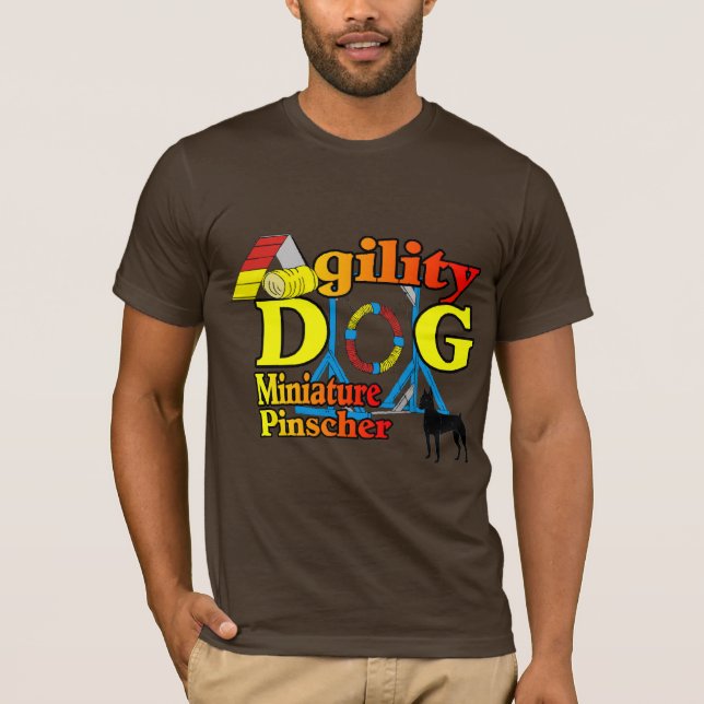 Camiseta Presentes de Miniatura_Pinscher_Agilidade (Frente)