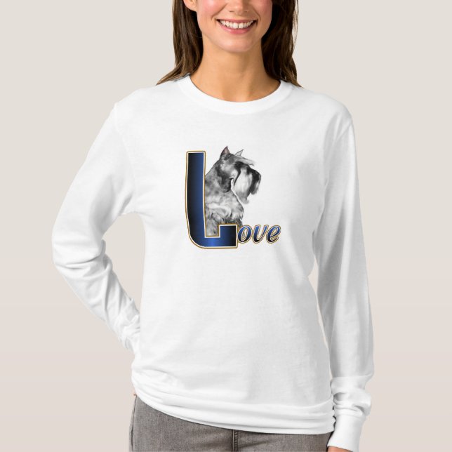 Camiseta Presentes de Miniatura Schnauzer (Frente)