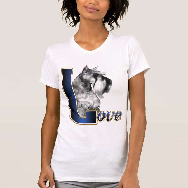 Camiseta Presentes de Miniatura Schnauzer (Frente)