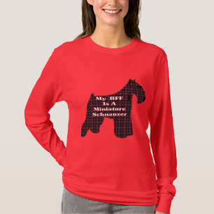 Camiseta Presentes de Miniatura Schnauzer BFF