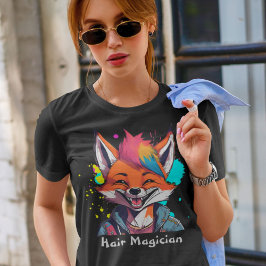 Camiseta Presentes de na moda Fox para Hairdressers