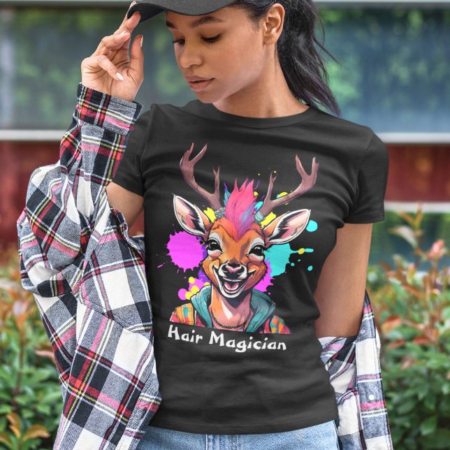 Camiseta Presentes de na moda para hairdressers (Stylish Deer Gifts for Hairdressers Hair Stylists)