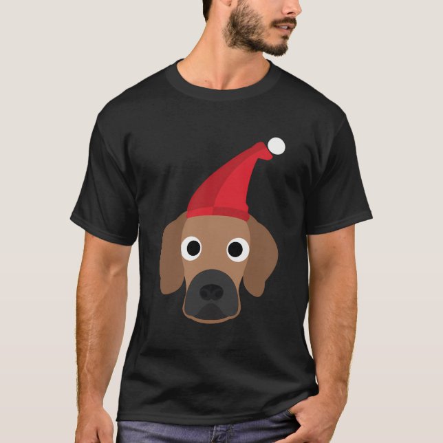 Camiseta Presentes De Natal Bonitos Para Sobremesas De Cão (Frente)