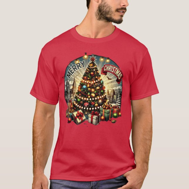 Camiseta Presentes de Natal Clássicos do Design Natal (Frente)