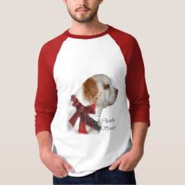 Camiseta Presentes de Natal Clumber Spaniel