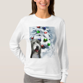 Camiseta Presentes de Natal Collie