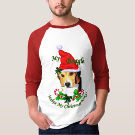 Camiseta Presentes de Natal de Beagle