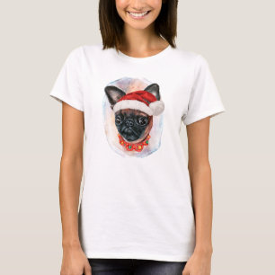 Camiseta Presentes De Natal De Bruxelas Griffon Para Os Pás
