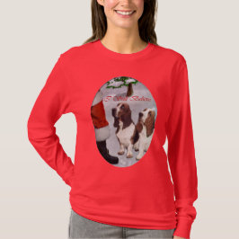 Camiseta Presentes de Natal de Caça-Basset