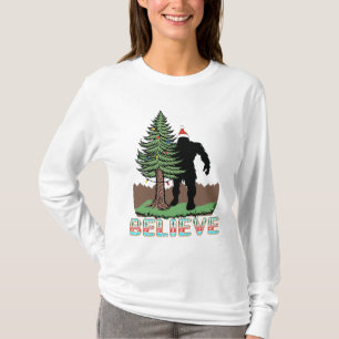 Camiseta Presentes De Natal De Pé Grande Acredite no Pé-G