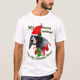 Camiseta Presentes de Natal do Bluetick Coonhound