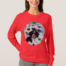 Camiseta Presentes de Natal do Cavalier King Charles Spanie