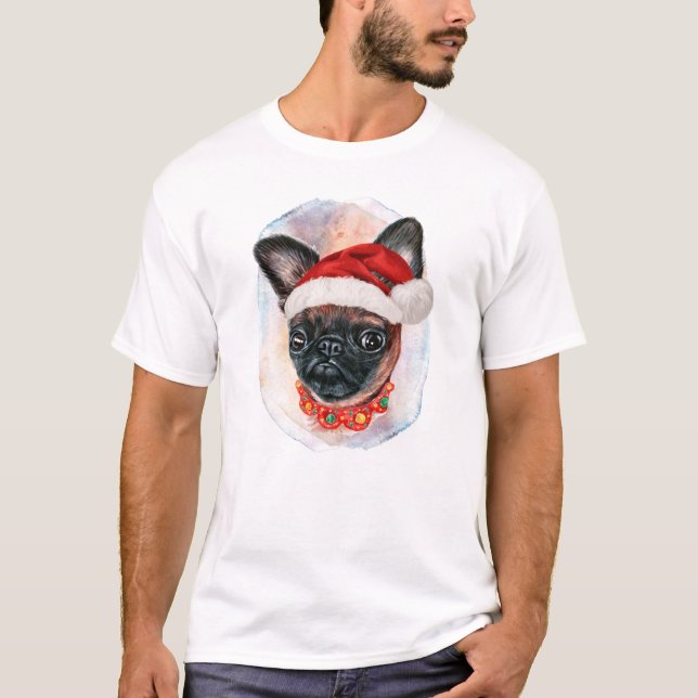 Camiseta Presentes de Natal do Griffon de Bruxelas para Ama (Frente)