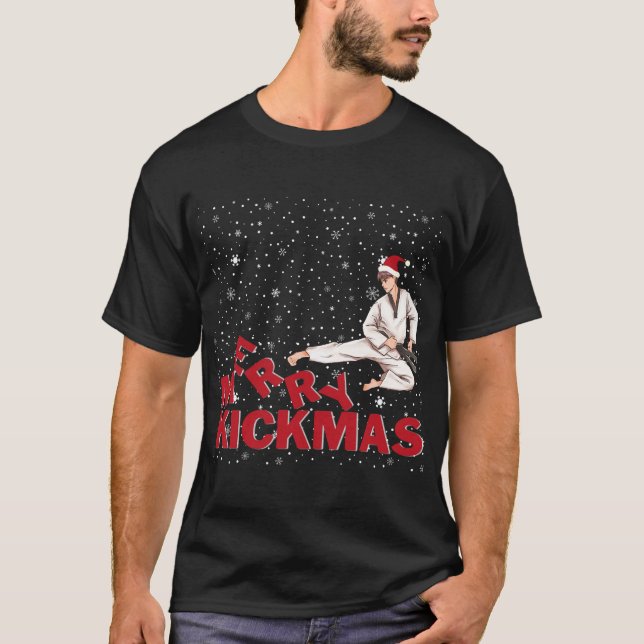 Camiseta Presentes de Natal do Kickmas de feliz (Frente)