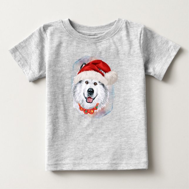 Camiseta Presentes de Natal do Malamute do Alasca para Aman (Frente)