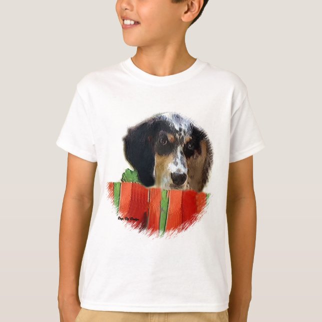 Camiseta Presentes de Natal do Setter Inglês (Frente)