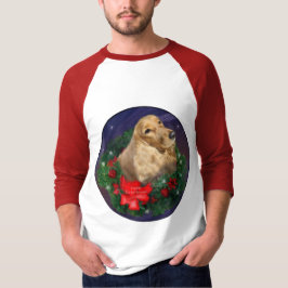Camiseta Presentes de Natal em Inglês Cocker Spaniel