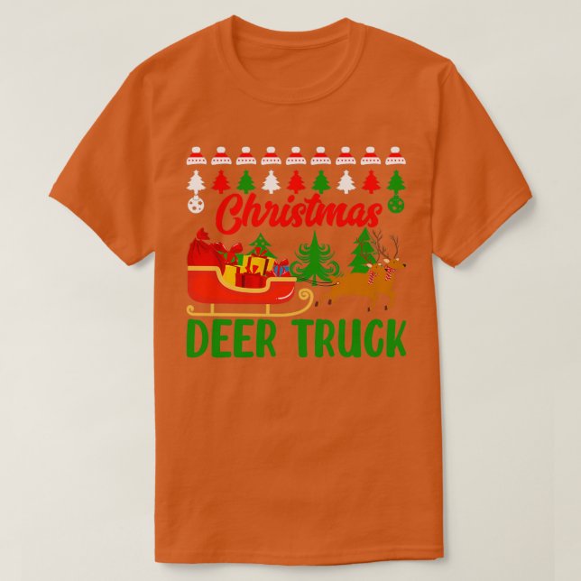 Camiseta presentes de natal engraçados Truck de vadio de Na (Frente do Design)