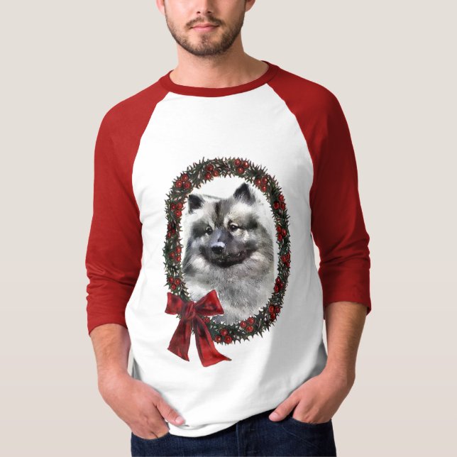 Camiseta Presentes de Natal Keeshond (Frente)