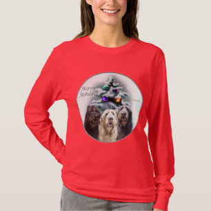 Camiseta Presentes de Natal Labradoodle