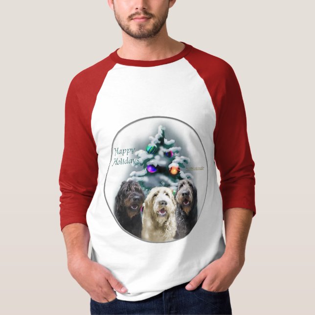 Camiseta Presentes de Natal Labradoodle (Frente)