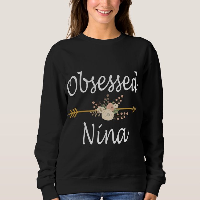 Camiseta Presentes de Natal Obcecados Nina Cute (Frente)