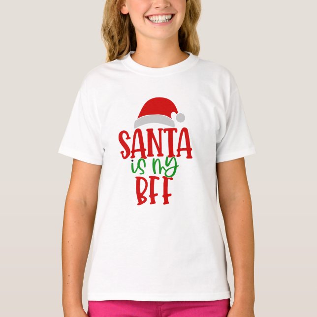 Camiseta Presentes de Natal | Papais noeis engraçados é min (Frente)