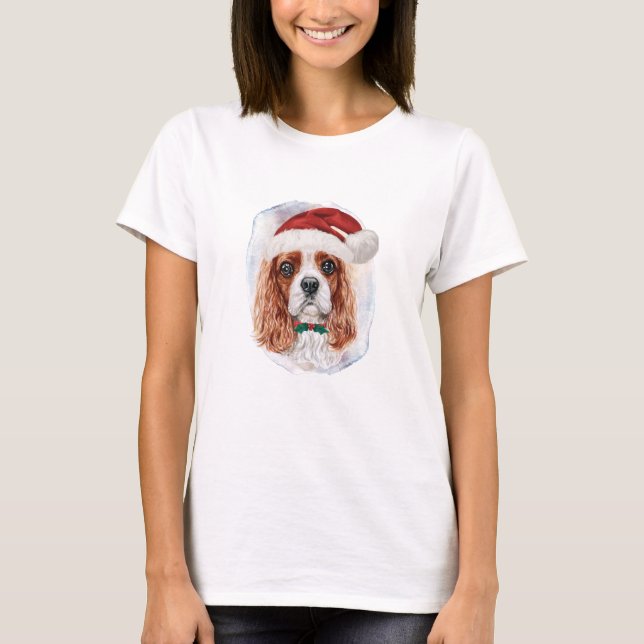 Camiseta Presentes de Natal para Cavalier King Charles Span (Frente)