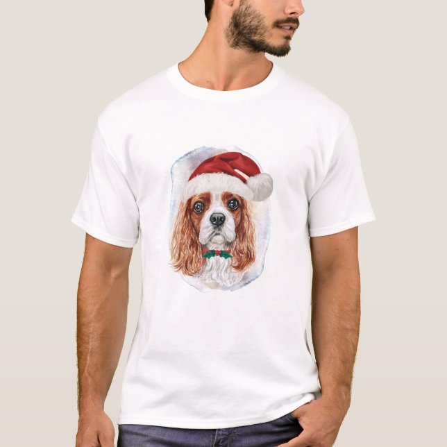 Camiseta Presentes de Natal para Cavalier King Charles Span (Frente)
