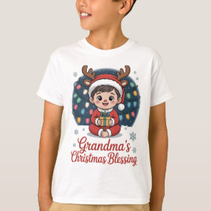 Camiseta Presentes de Natal para Netos Natal da Vovó