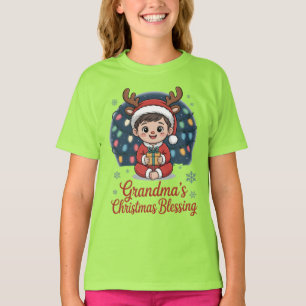Camiseta Presentes de Natal para Netos Natal da Vovó
