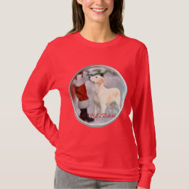Camiseta Presentes de Natal para ouro Retriever