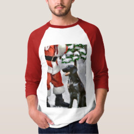 Camiseta Presentes de Natal para Retriever Revestidos Plano