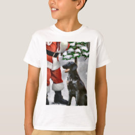 Camiseta Presentes de Natal para Retriever Revestidos Plano