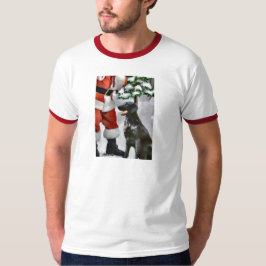 Camiseta Presentes de Natal para Retriever Revestidos Plano