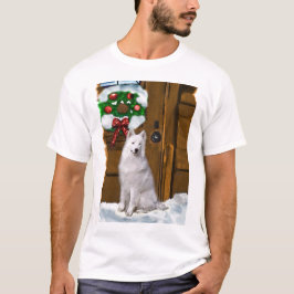 Camiseta Presentes de Natal Samoyed