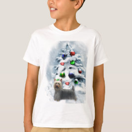 Camiseta Presentes de Natal Silky Terrier