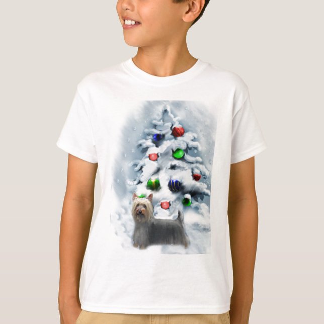 Camiseta Presentes de Natal Silky Terrier (Frente)
