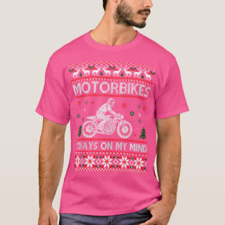 Camiseta Presentes de Natal Ugly da Motorbike Rider